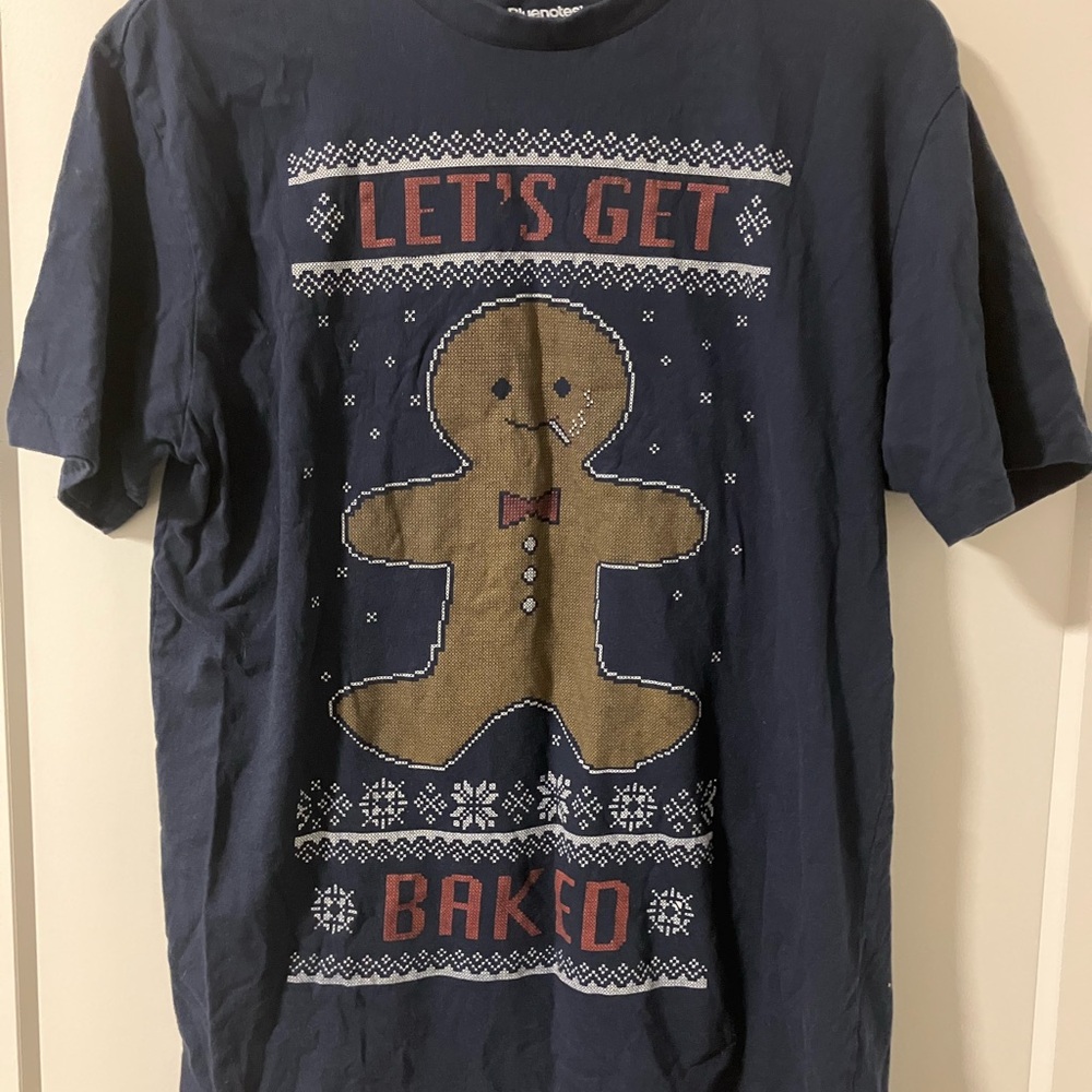 Bluenotes Navy Cotton Blend Christmas T-Shirt